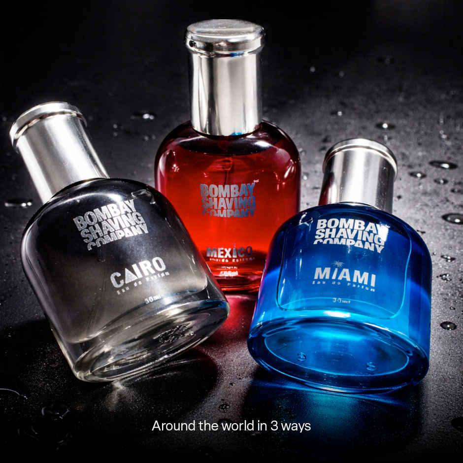 Bombay Shaving Company Long Lasting Wanderlust Perfume Gift Kit For Men | Pack Of 3
