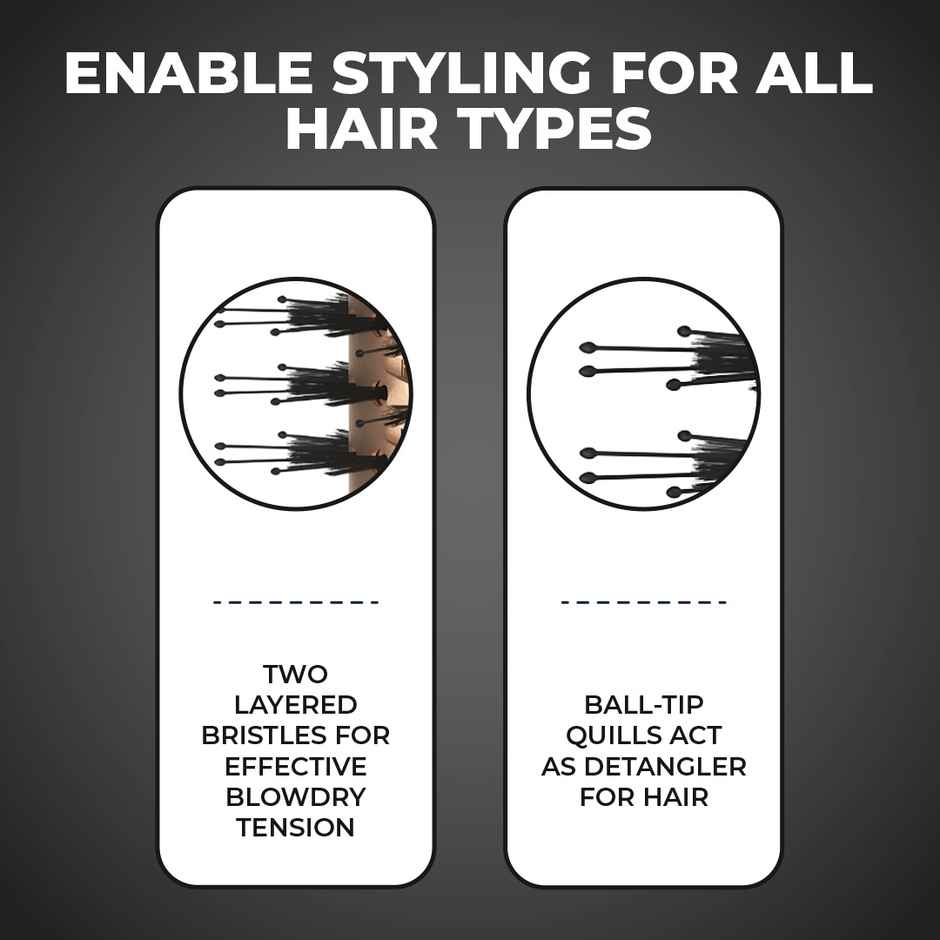 Winston 2 In 1 Hair Styling Blow Brush For Women - 1200 Watts (White)