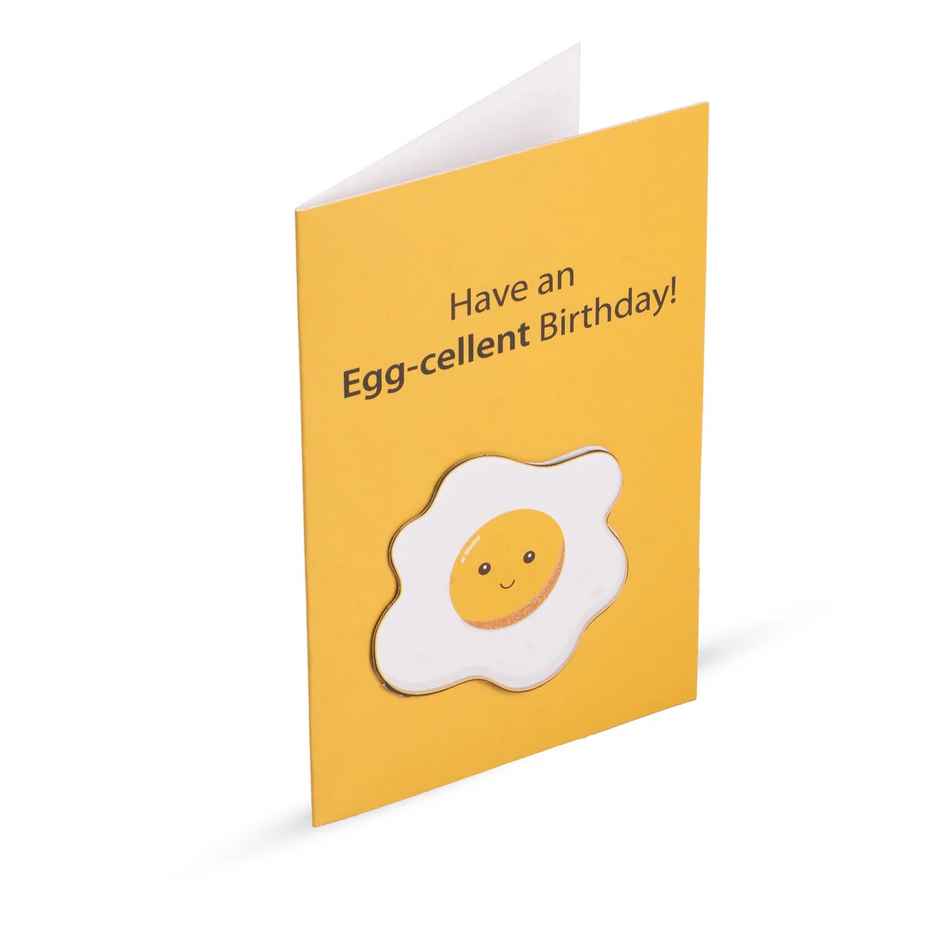 Itsy Bitsy 3d Greeting Card & Envelope Eggcellent Birthday 4 x 6 Inch Approx 2 Pc Lb