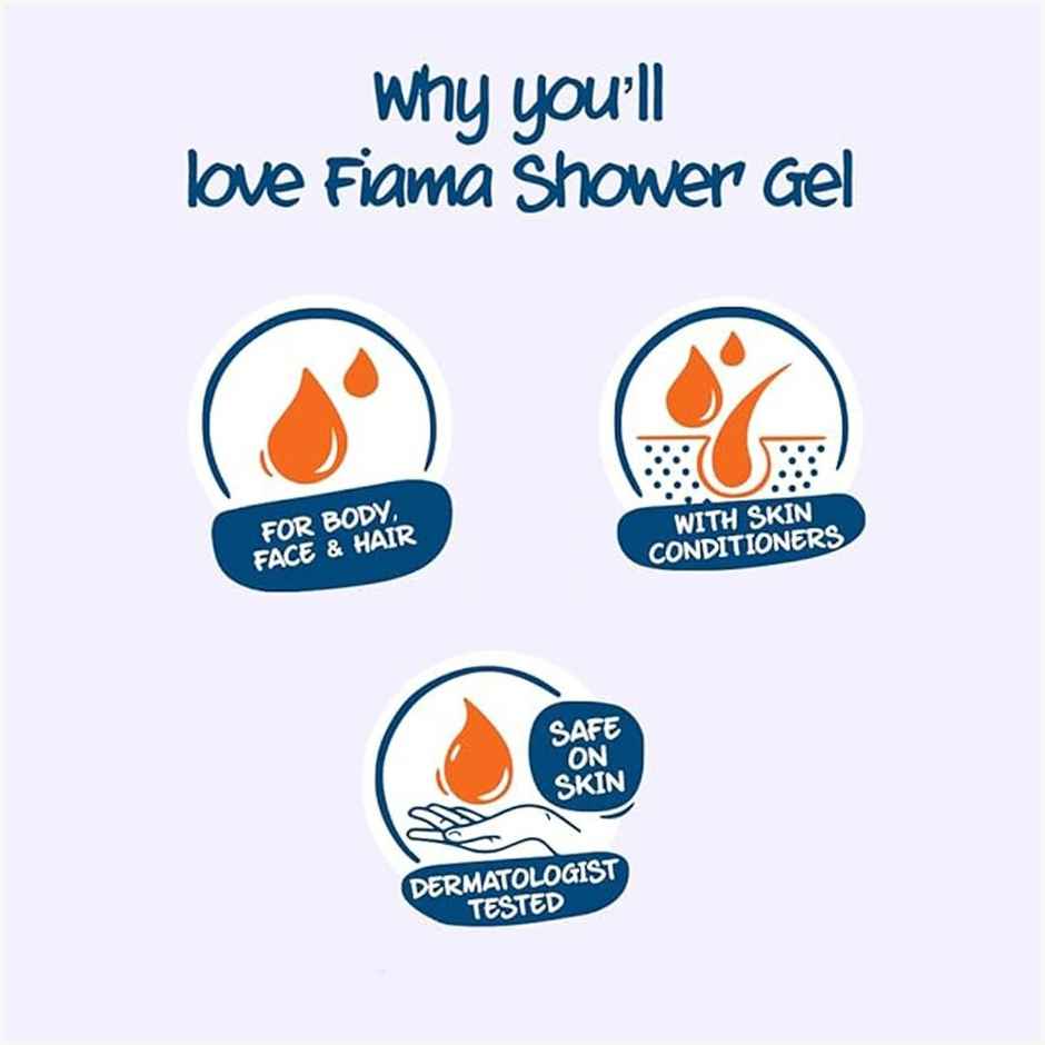 Fiama Men Shower Gel Refreshing Pulse, Body Wash with Skin Conditioners for Refreshed Skin, Pouch