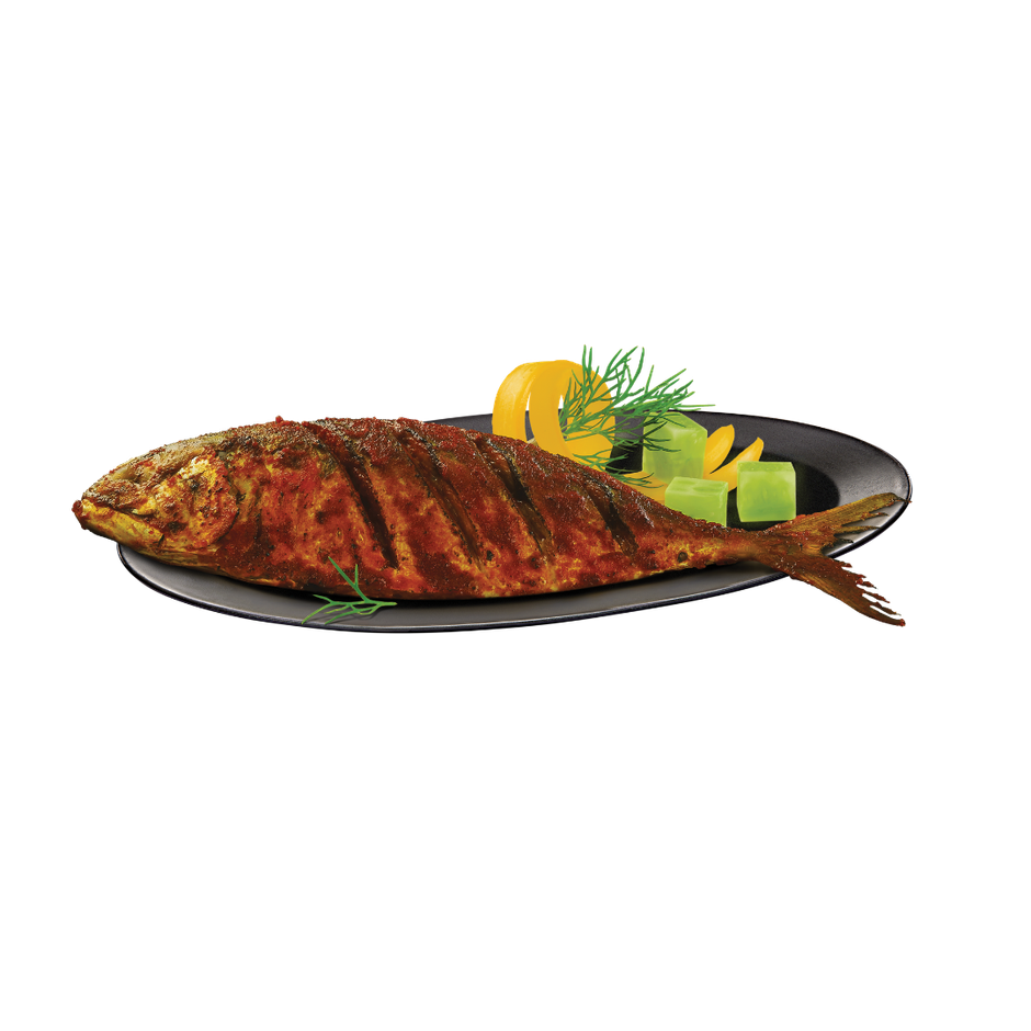Gadre Masala Mackerel | Konkan Style | Frozen Marinated Whole Fish | Ready To Cook Seafood