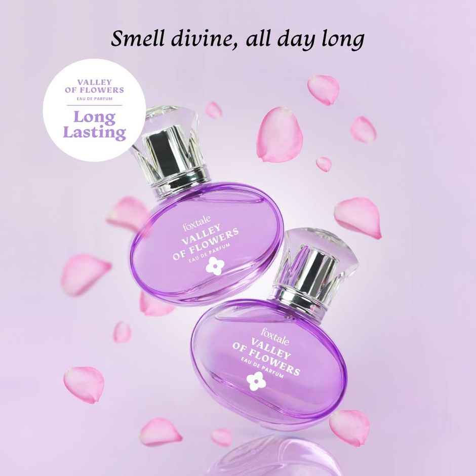Foxtale Valley of Flowers Eau De Long Lasting Floral Perfume