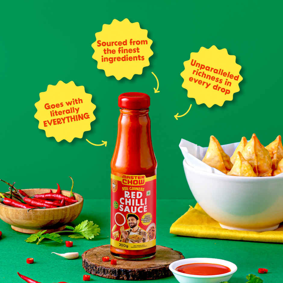 Masterchow Dark Soya Sauce (210g) & Masterchow Green Chilli Sauce (190g) & Masterchow Red Chilli Sauce (200g) & Masterchow White Vinegar (170ml) Combo