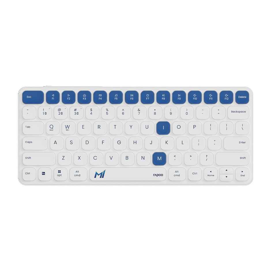 Rapoo X Mumbai Indians Edition E9050L Multi-Device Keyboard | 4 Devices Led Indicators | Ultra-Thin