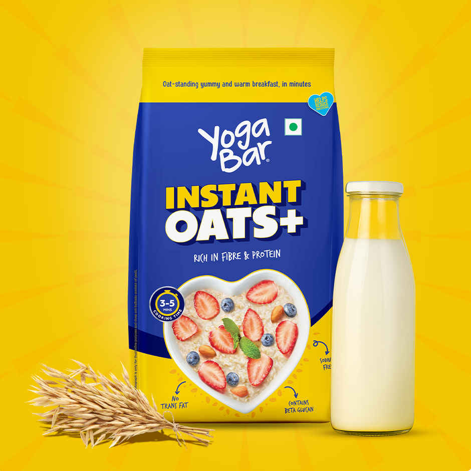 Yoga Bar Instant Oats, Fibre and Protein Rich, Sodium Free, No Trans Fat, Contains Beta Glucan