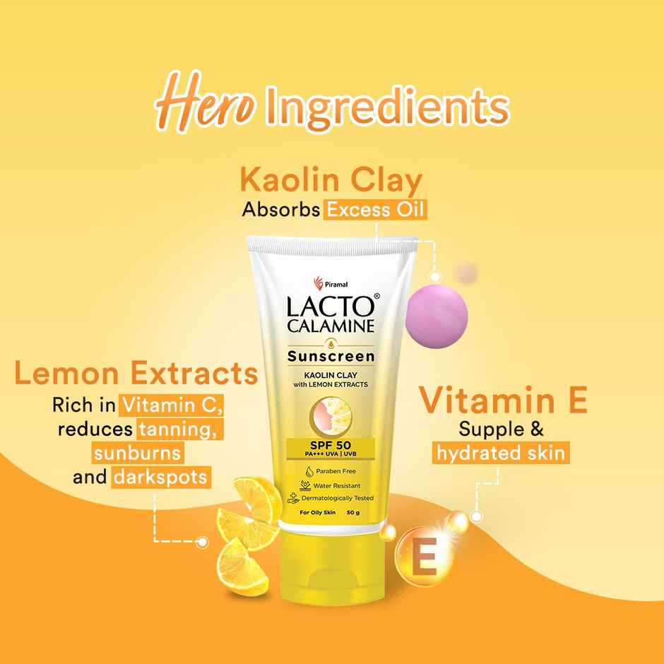 Lacto Calamine Daily Sunshield Matte Look Sunscreen SPF 50 PA +++