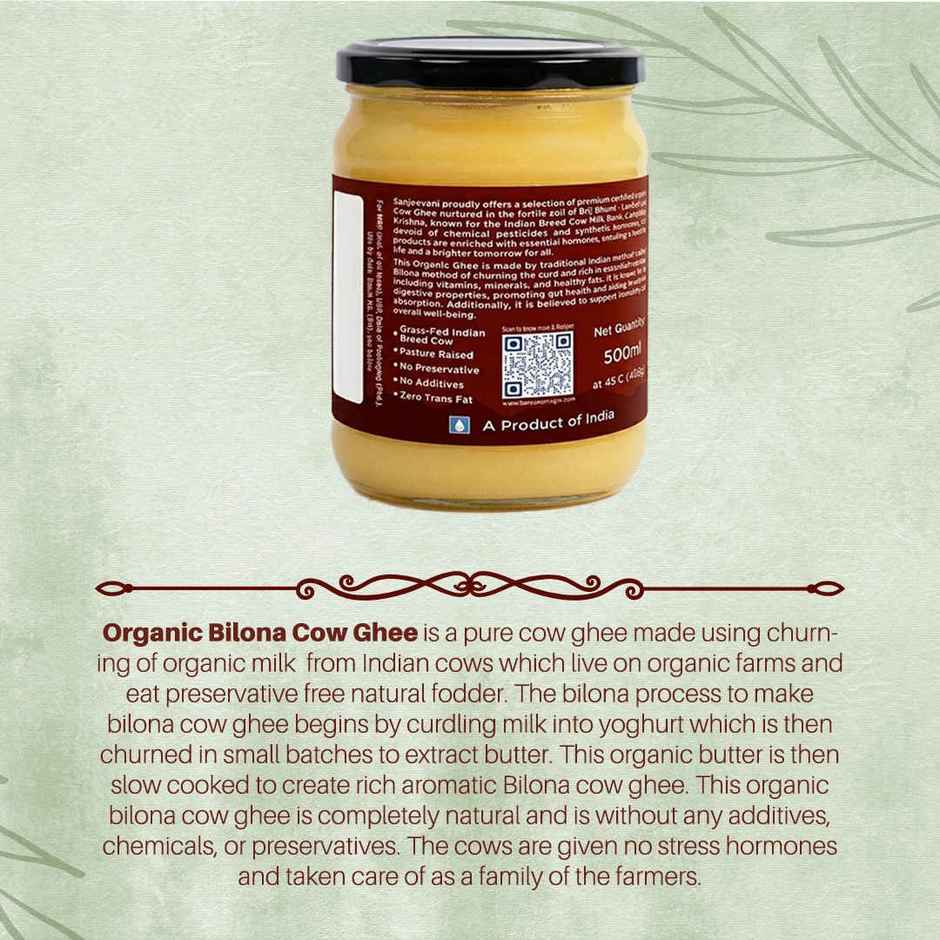 Sanjeevani Organics - Organic Bilona Ghee