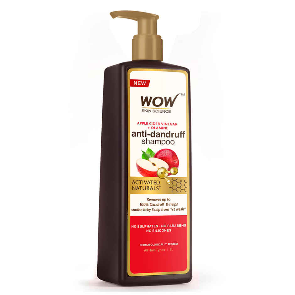 Wow Skin Science Apple Cider Vinegar Shampoo Restores Shine & Smoothness