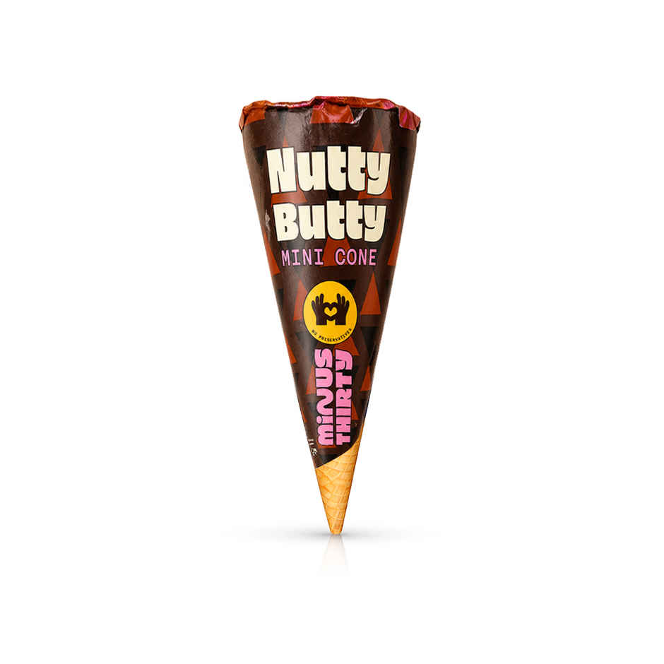 Minus Thirty Nutty Butty Mini Ice Cream Cone