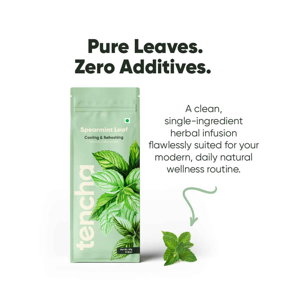 Tencha Spearmint Leaf Tea | Caffeine-Free Herbal Infusion for PCOS & Digestion