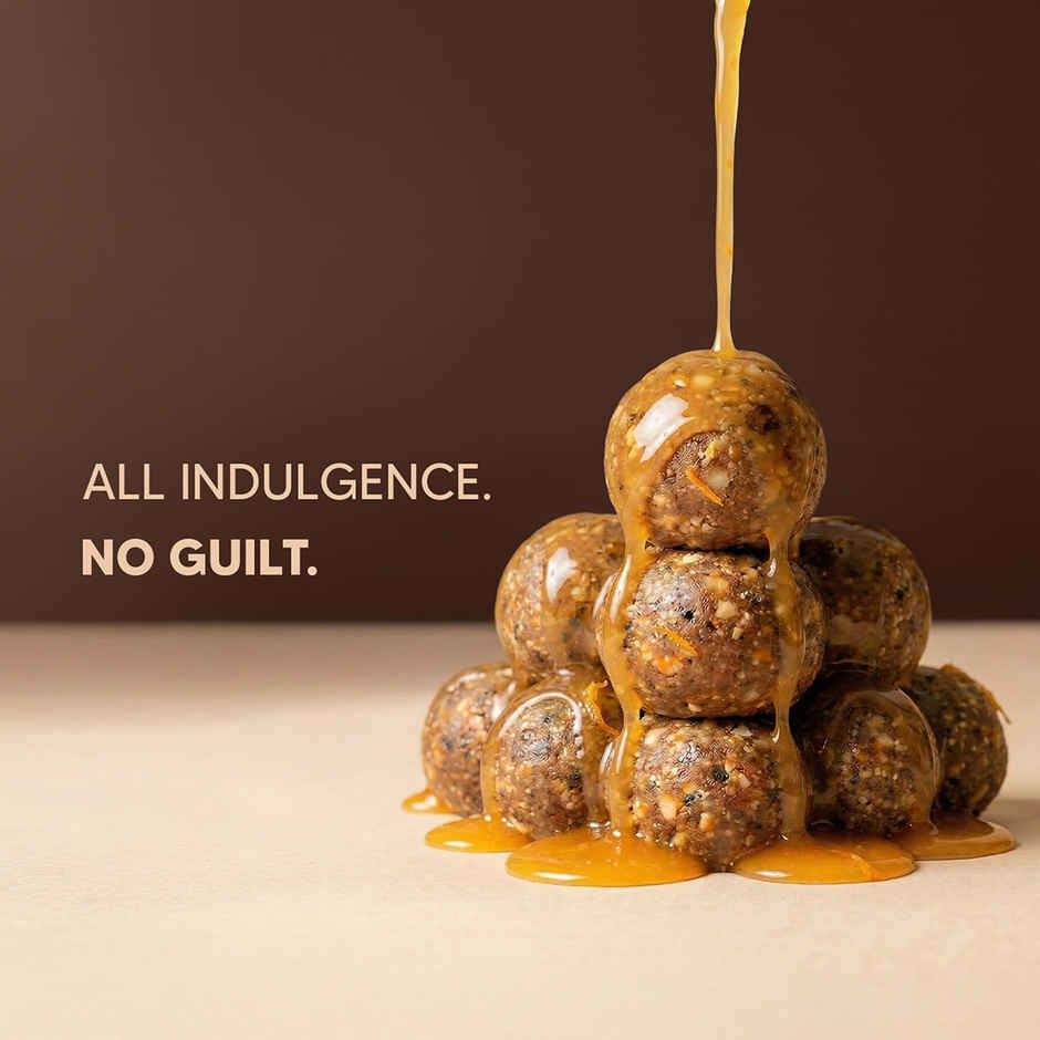 Eat Better Co Orange & Ginger Laddoos | No Added Sugar | High Protein | Truly Natural