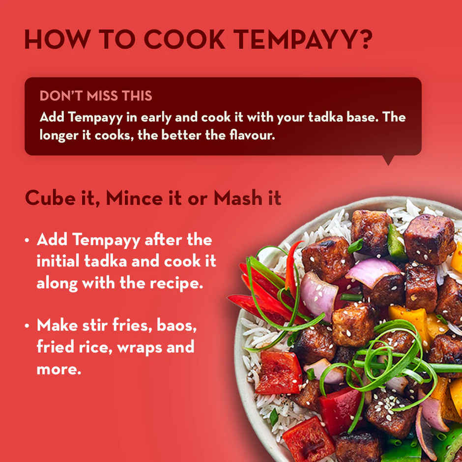 Hello Tempayy 40g Protein Szechuan Tempeh Cubes | Low Fat & High Fibre