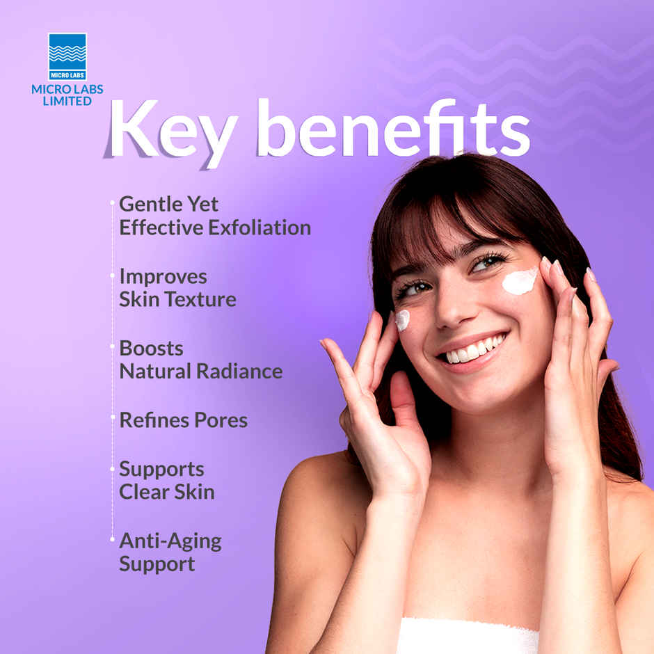 Glyco 6 Glycolic Acid Face Cream 6% w/w, Exfoliating Cream for Acne, Pimples &Dark Spots, Suitable for Dry & Acne-Prone Skin