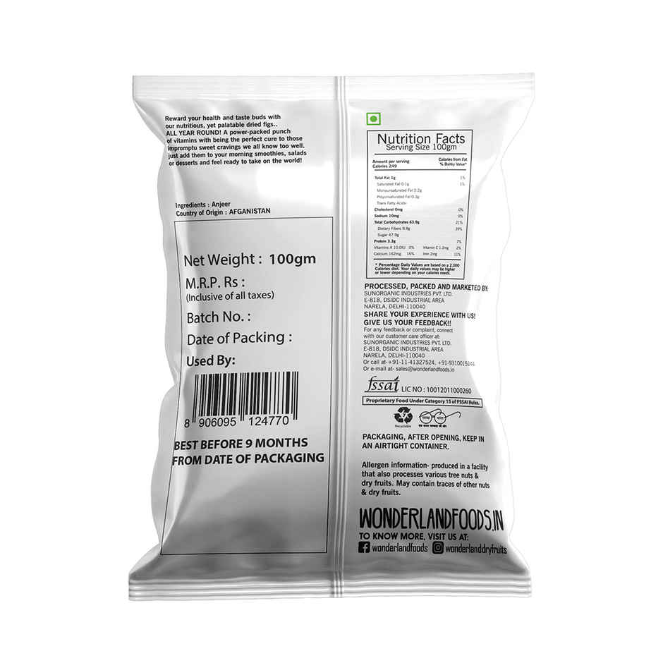 Wonderland Foods Anjeer