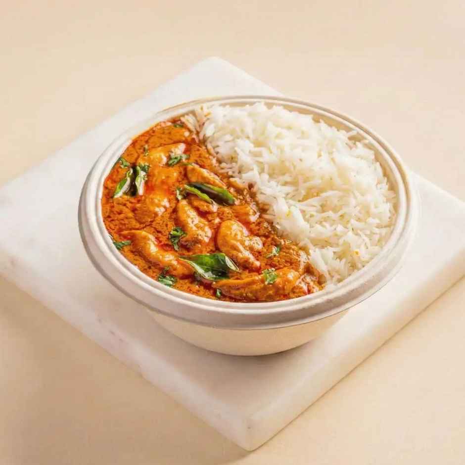 South Indian Chicken Curry & Rice 