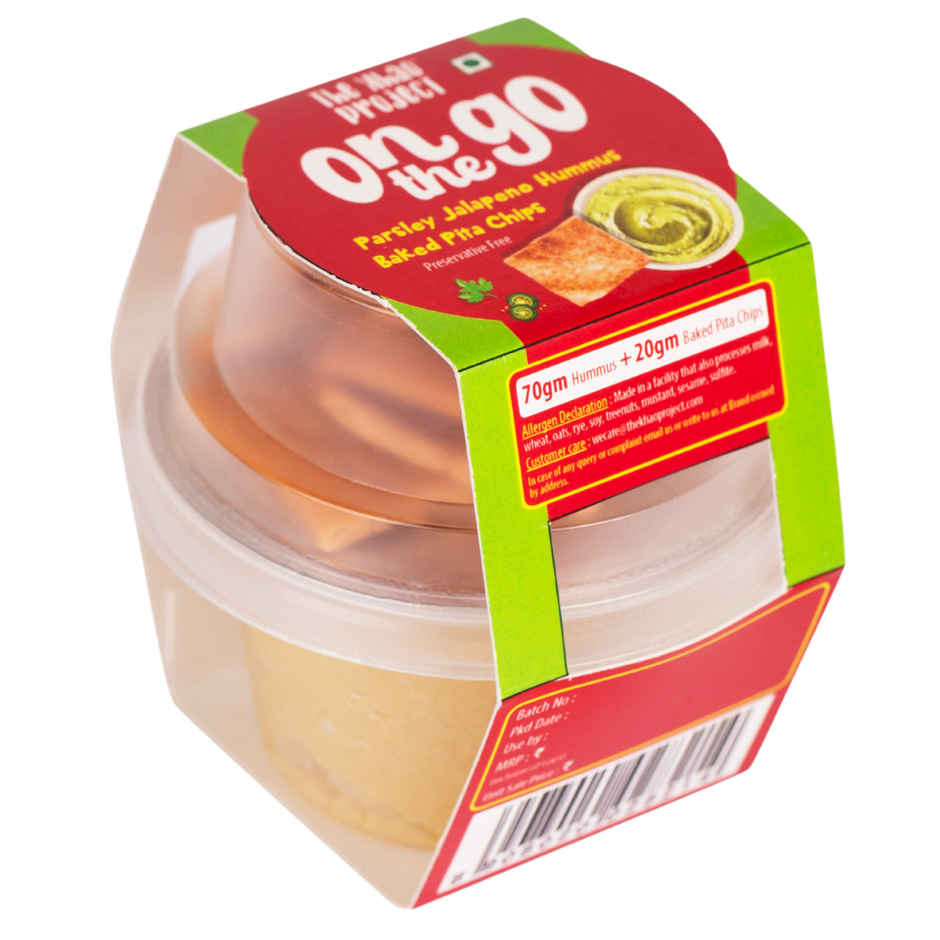 The Khao Project On the Go Parsley Jalapeno Hummus Combo