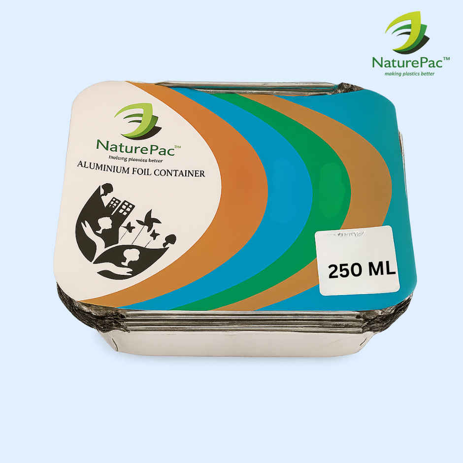 Naturepac Foil Container + Lid | 250 ml