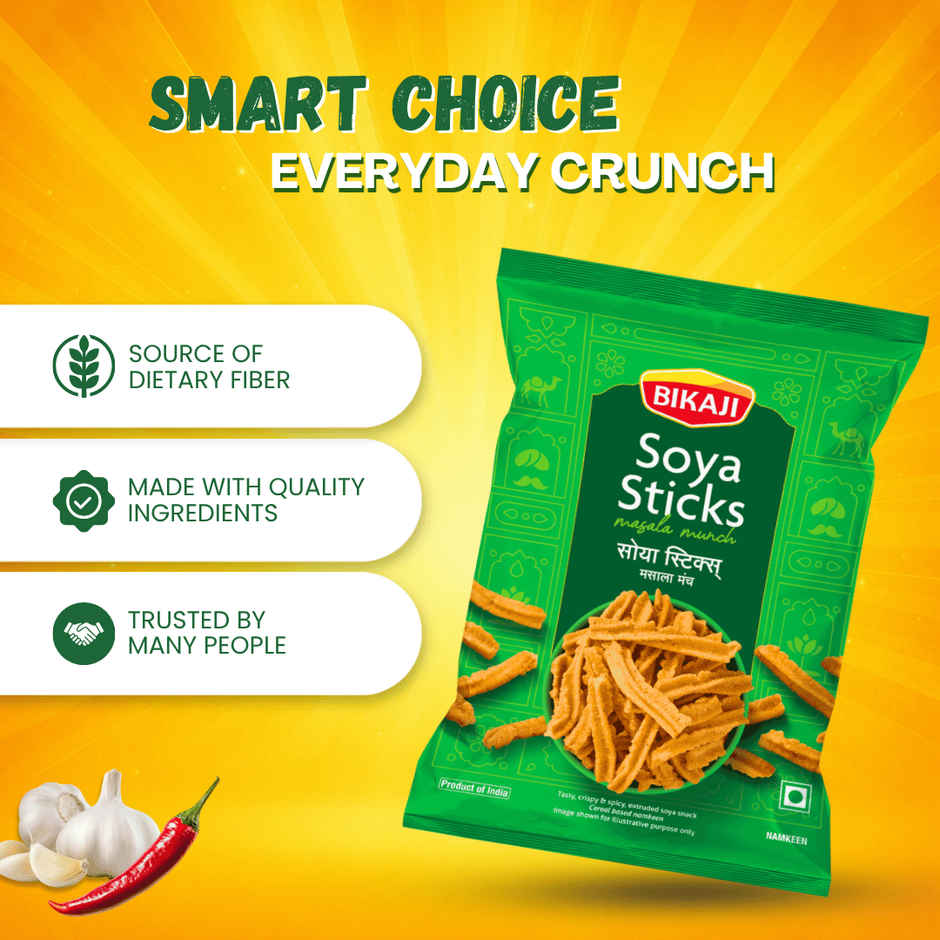 Bikaji Soya Sticks Masala Munch Combo   