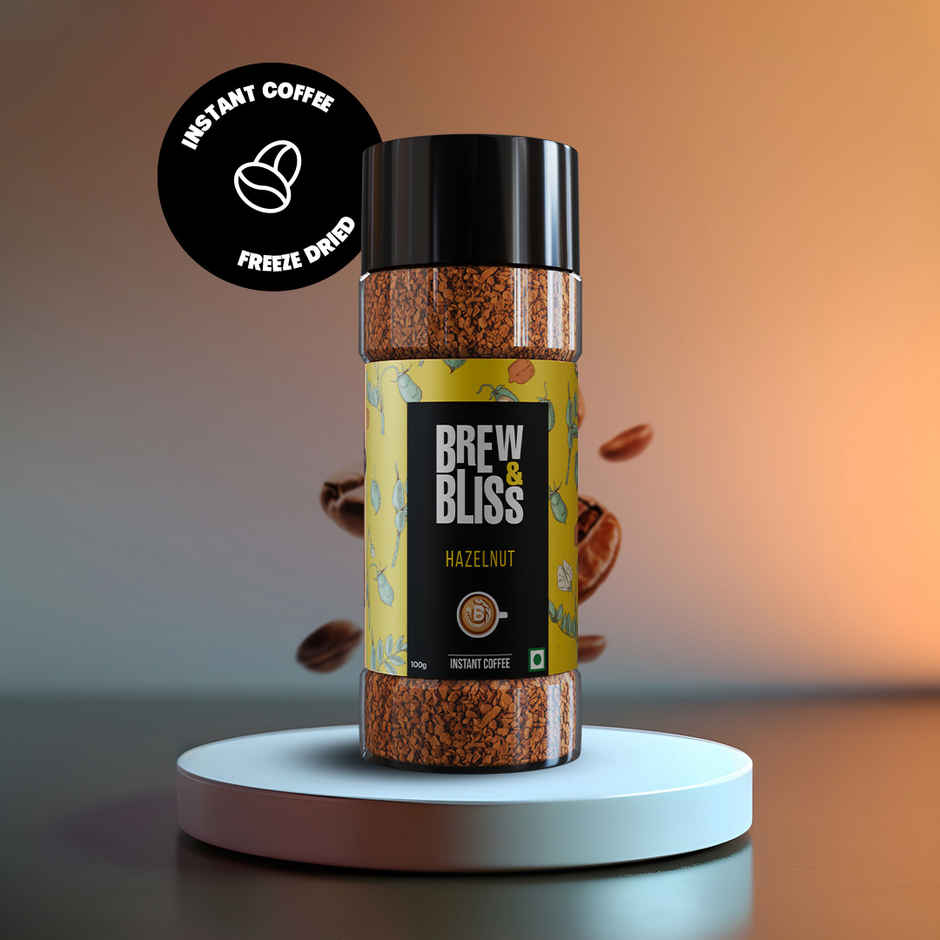 Brew & Bliss Hazelnut Instant Coffee