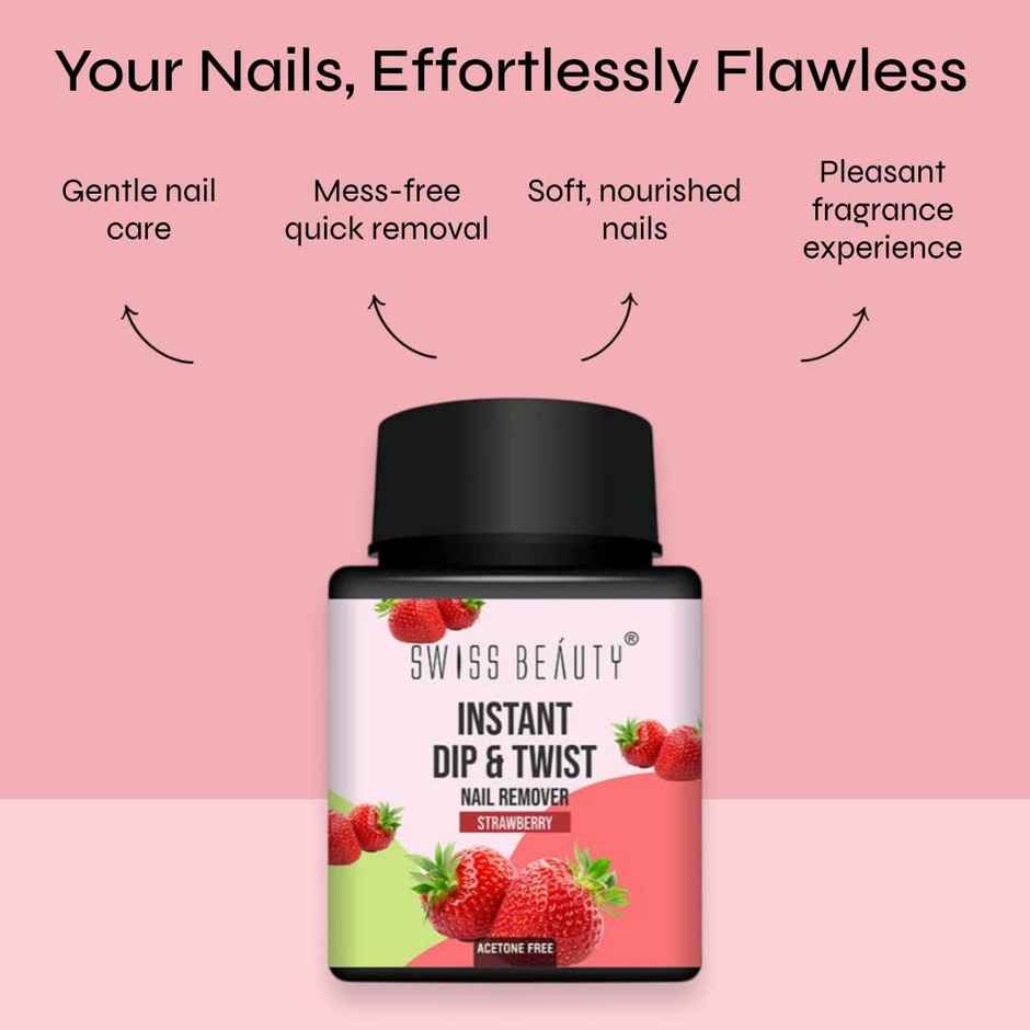 Swiss Beauty Instant Dip and Twist Nail Paint Remover | 01 Peach