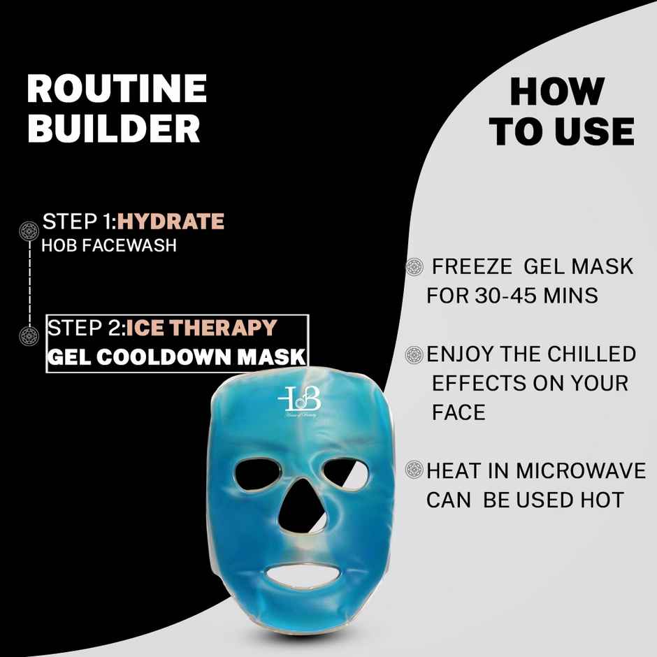 House of Beauty Hot+Cold Gel mask Ice tool for soothing skin, reduces pimples, acne & puffiness(1pc)