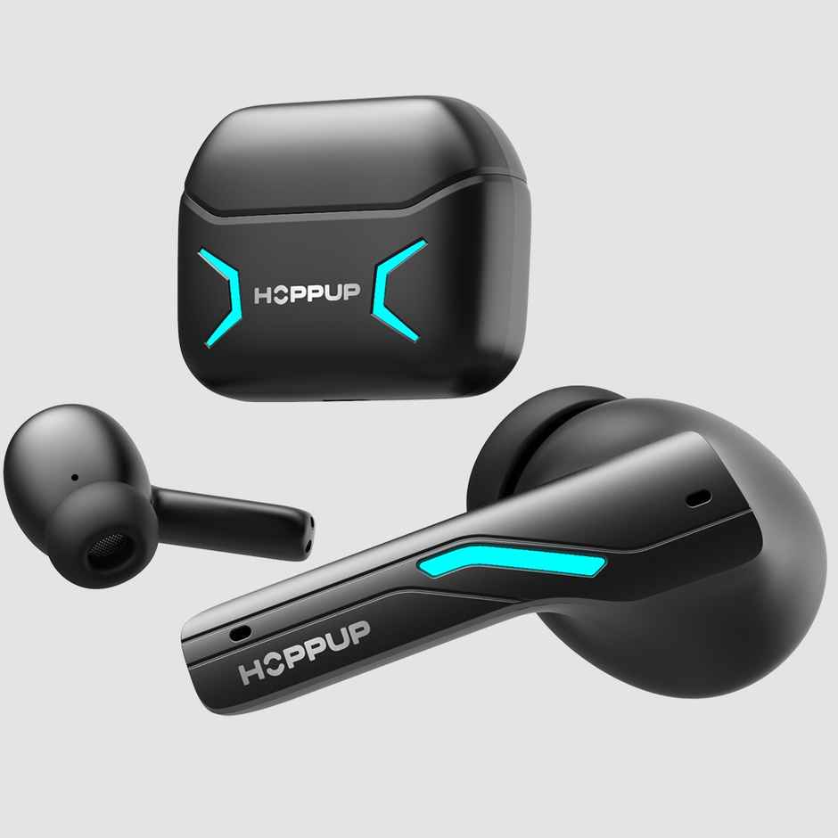 Hoppup Xo1 Black Gaming Earbuds With 50H Playtime