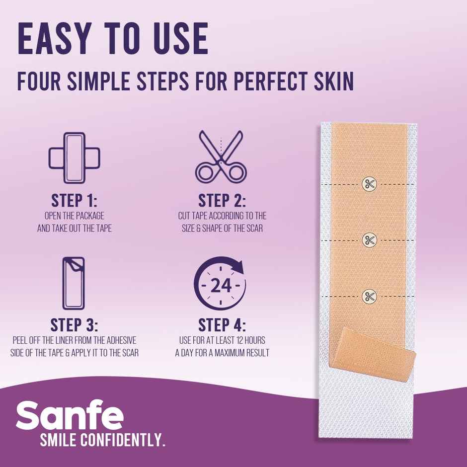 Sanfe Silicone Scar Sheet 2 sheets