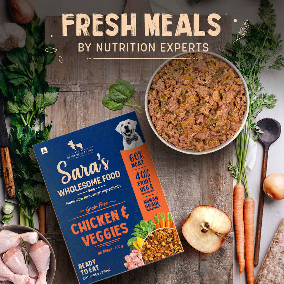 HUFT Sara's Wholesome Grain Free Chicken & Veggies Dog Food