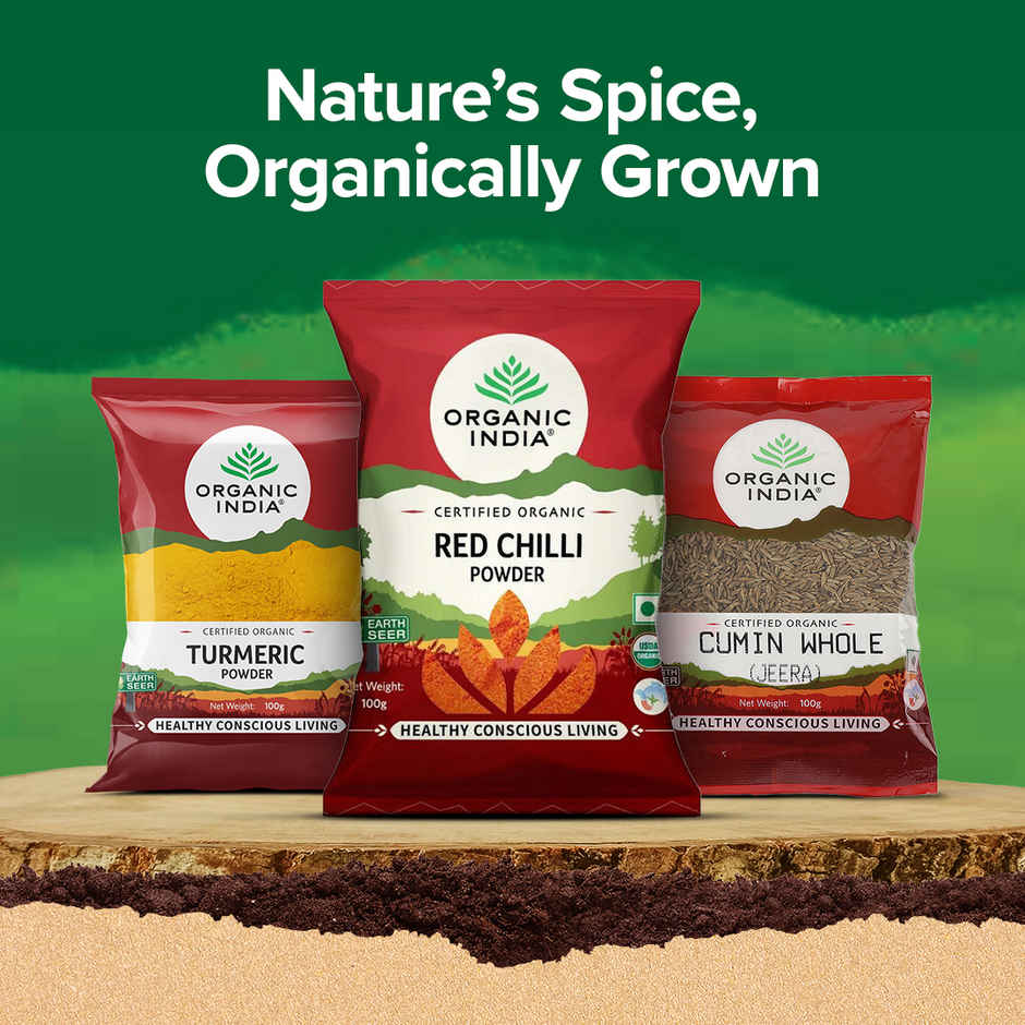 A TATA Product - Organic India Red Chilli Powder, Additive Without Synthetic Pesticides 