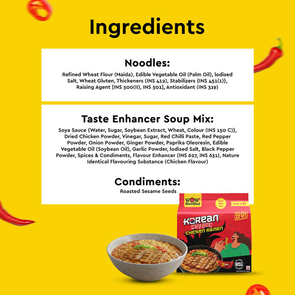 Wow! Noodles Korean Hot & Spicy Chicken