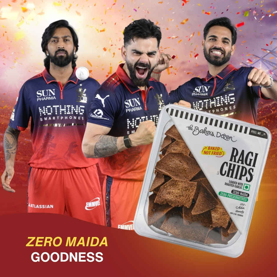 The Baker's Dozen Ragi Chips | Zero Maida | No Palm Oil | Healthy Baked Millet Snack