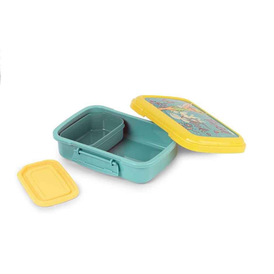 CELLO Lunch On Tinker Bell Gift Set Insulated Lunch Box & Bottle for Kids, Green | Leak Proof