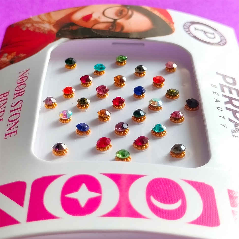 PERPAA Stone Bindi For Women | Multicolor | 1 Flap