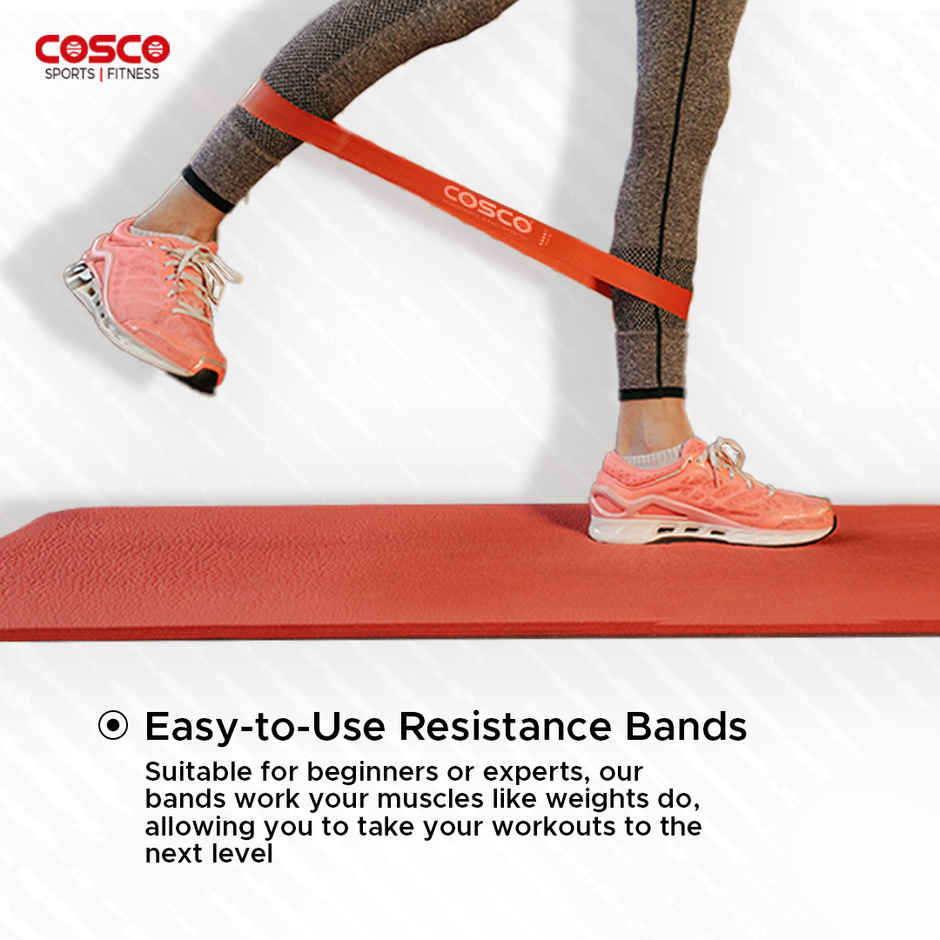 Cosco Stretch Resistance Band| Set Of 5|Made In India