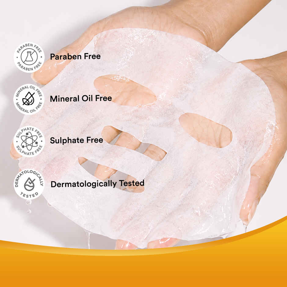 Lacto Calamine Vitamin C Face Sheet Mask with Antioxidant for Nourishing, Brightening & Glowing Skin Combo