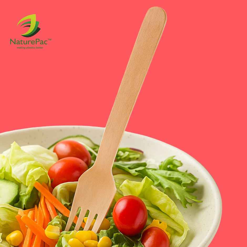 Naturepac Wooden Fork | 160 mm | 25 pcs