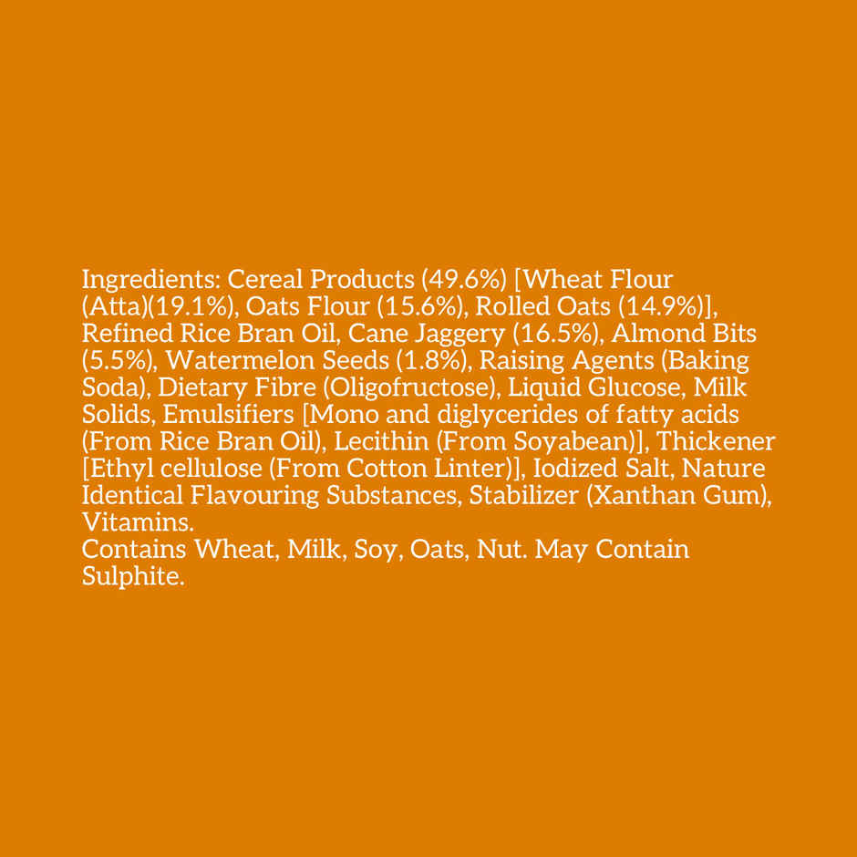 Right Shift Jaggery Oats 0% Maida Cookies | 0% Refined Sugar | With Nuts and Seeds