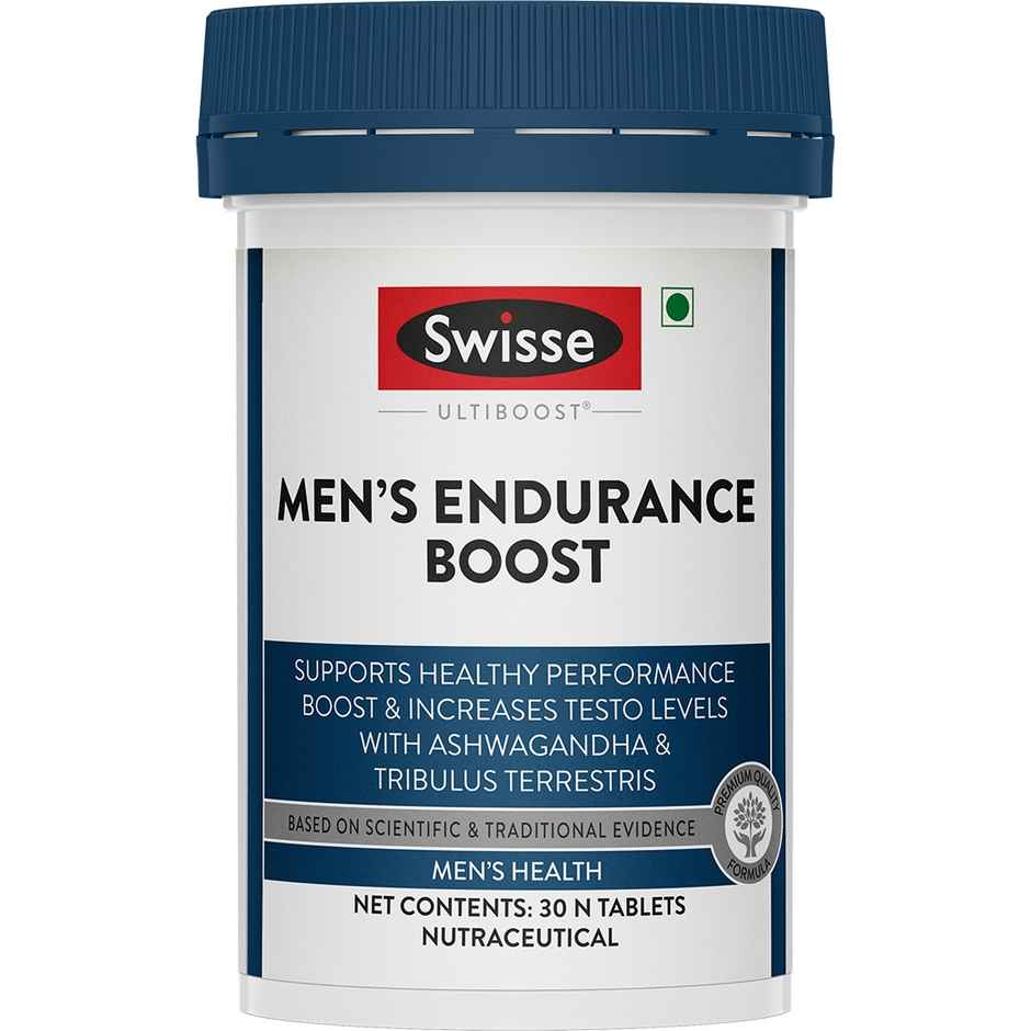 Swisse Men Endurance Boost With 150Mg , 80Mg Terrestris & Taurine For Performance - (30 Tablets)