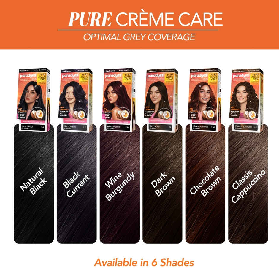 Paradyes Pure Creme Care No Ammonia Hair Color | Chocolate Brown 3.65