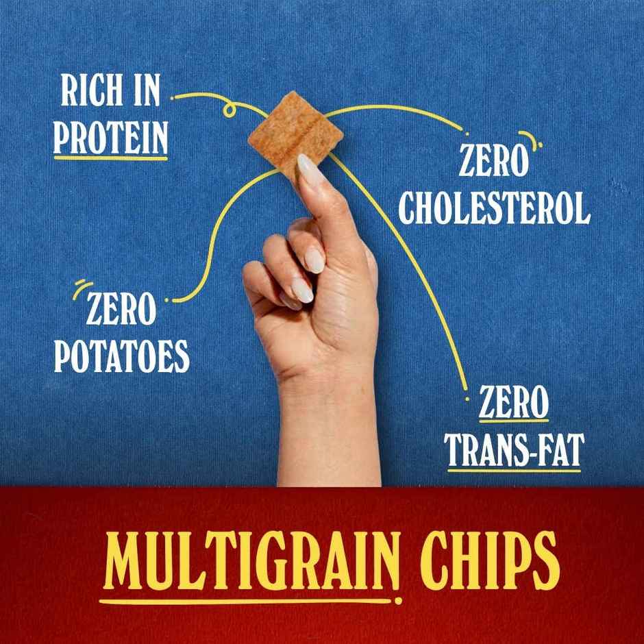 The Baker's Dozen Protein Chips Masala Mania Multigrain |10g Protein | Baked | Healthy Snacks