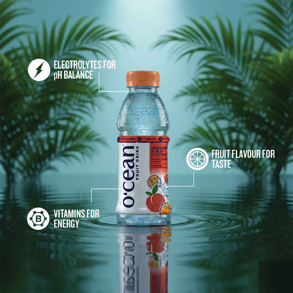 O'cean Fruit Water Peach & Passion Vitamin & Electrolyte Hydration