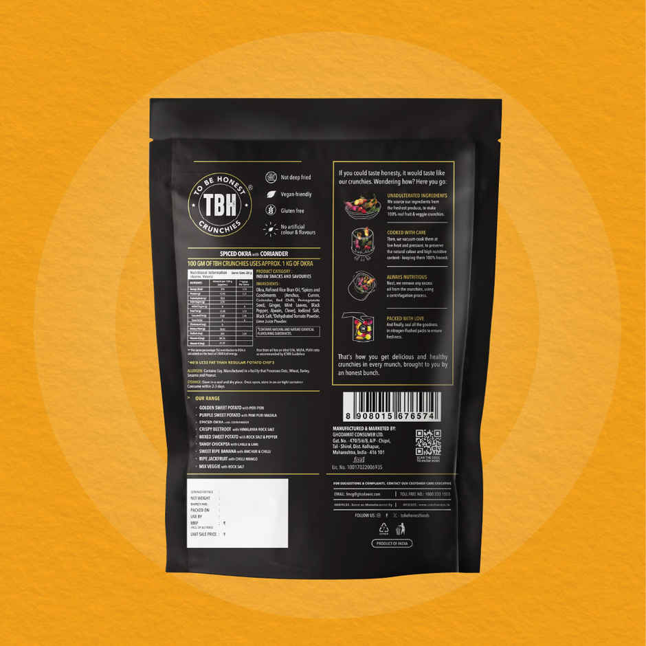 To Be Honest Spiced Okra With Coriander Combo  