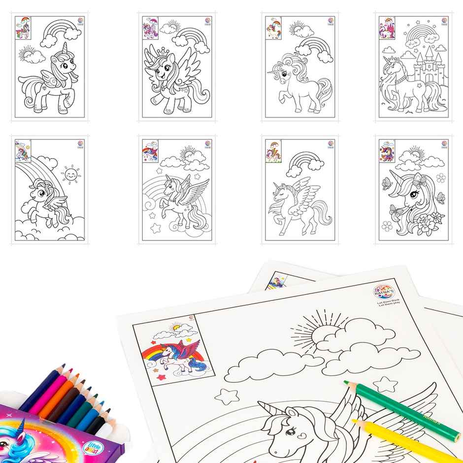 Ratna's Unicorn Colouring Kit | Assorted