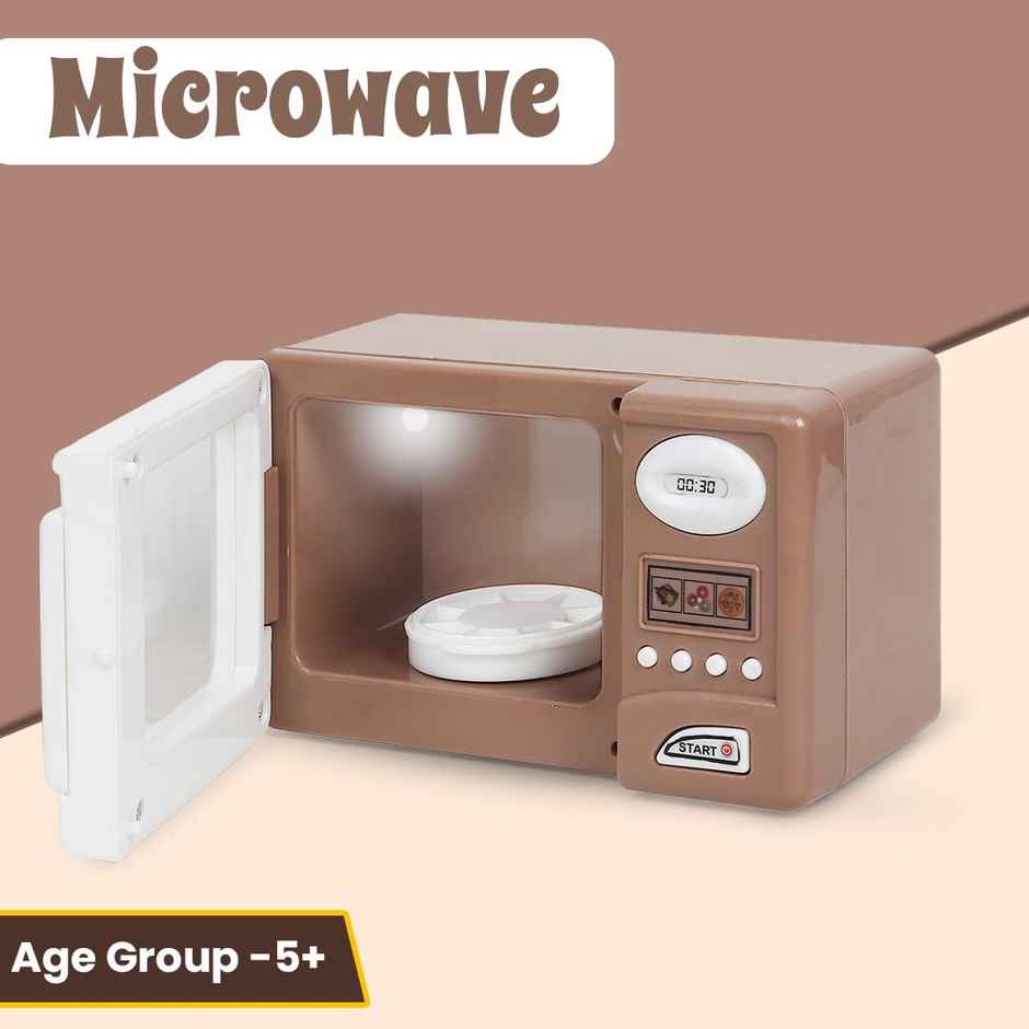 Anz Toy Brown Microwave |Oven |Iron & Sewing Machine