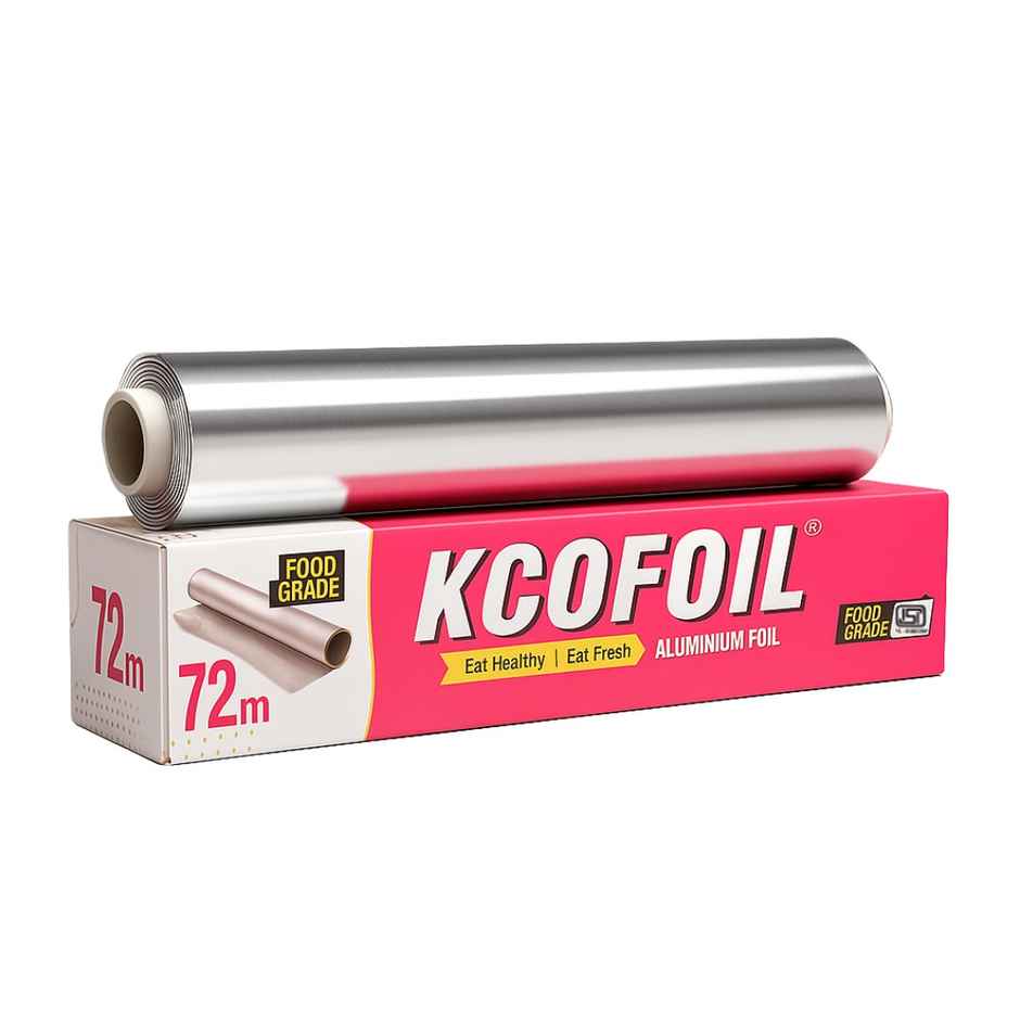 Kcofoil 72 m Aluminium Foil for Food Wrapping