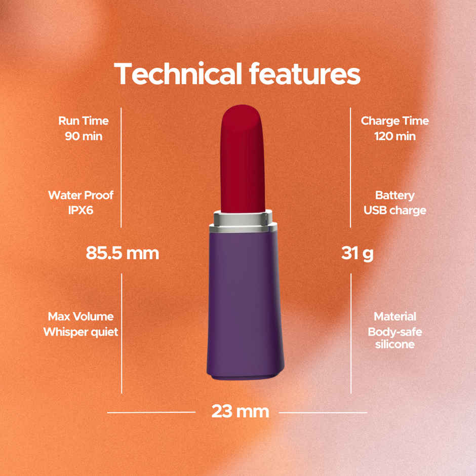 Lipstick 2.0 Discreet Massager by Besharam