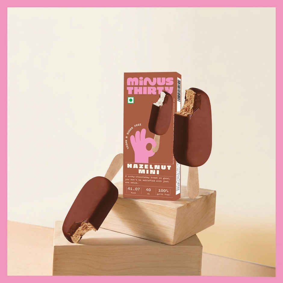 Minus Thirty Hazelnut Mini Ice Cream Stick | Vegan & Sugar Free