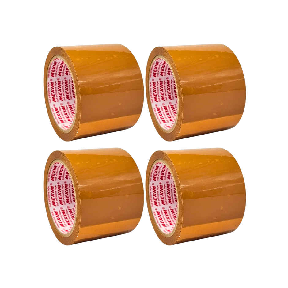 ABK Brown Bopp Packaging Tapes 72 mm x 50 Meters x 50 micron - Pack of 4