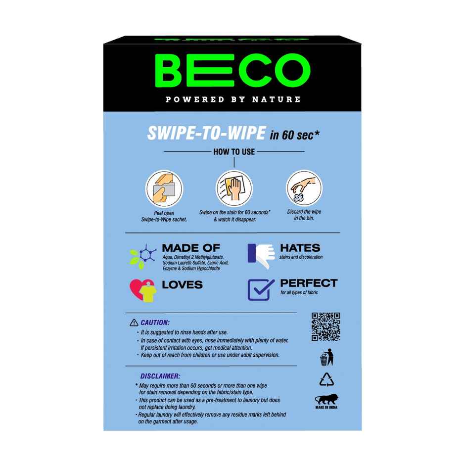 BECO 60 Seconds Instant Stain Remover Wipes