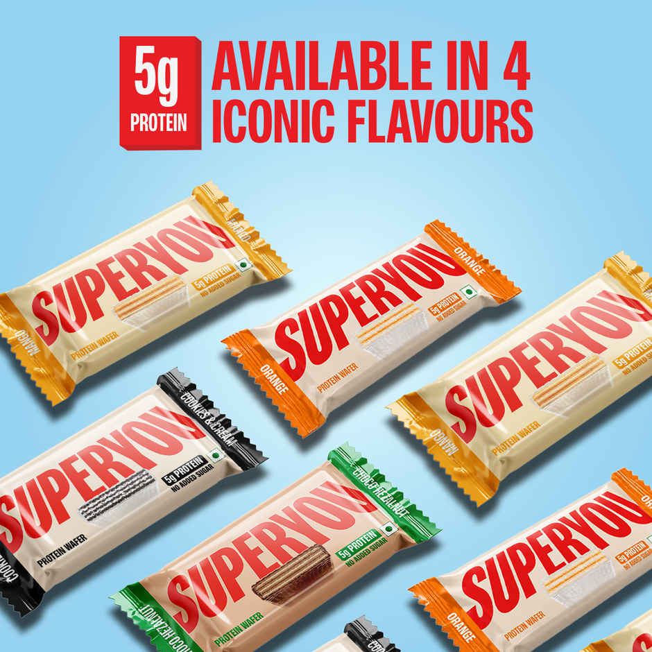Superyou Mini Cookies & Cream Protein Wafer Bar Combo  